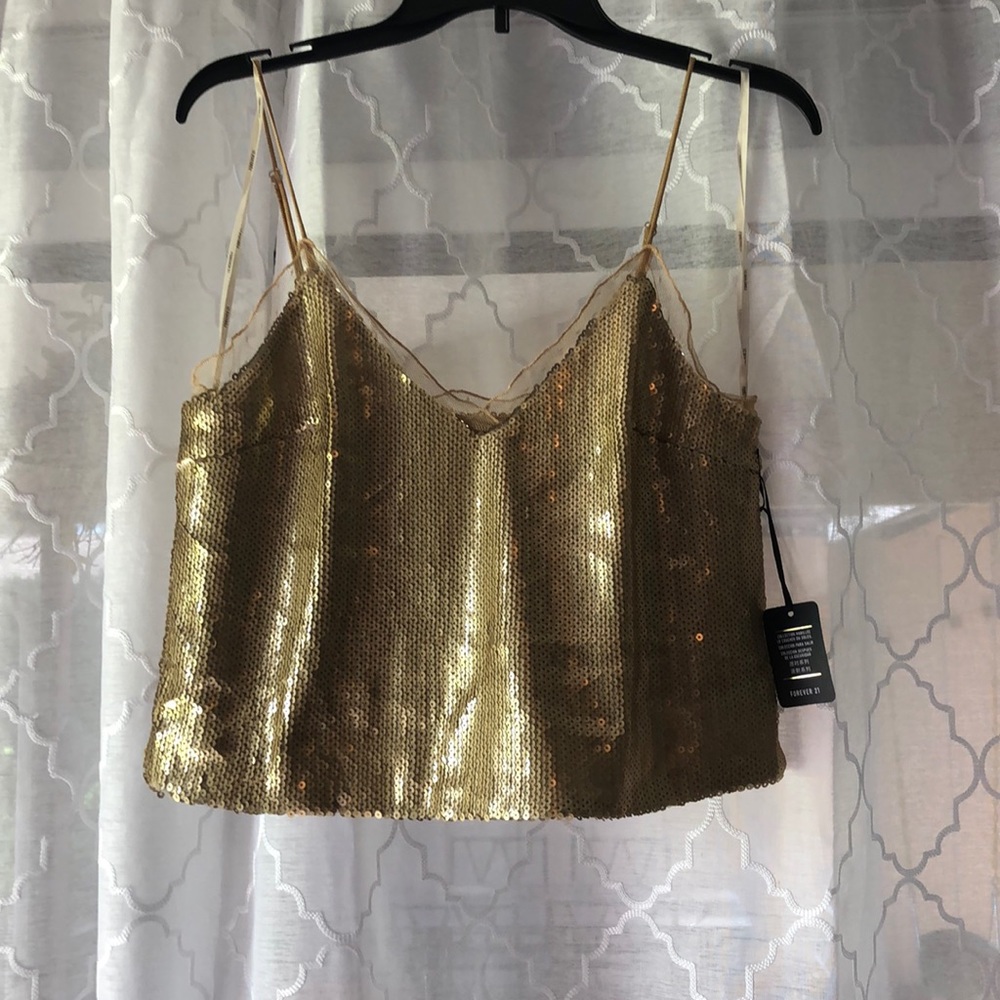 Knit top/ cami - Gold